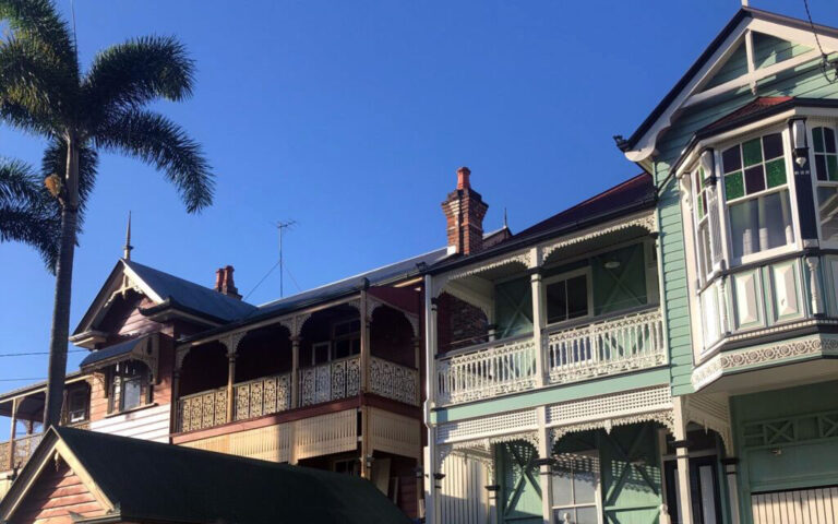 Two Paddington 'timber and tin' houses